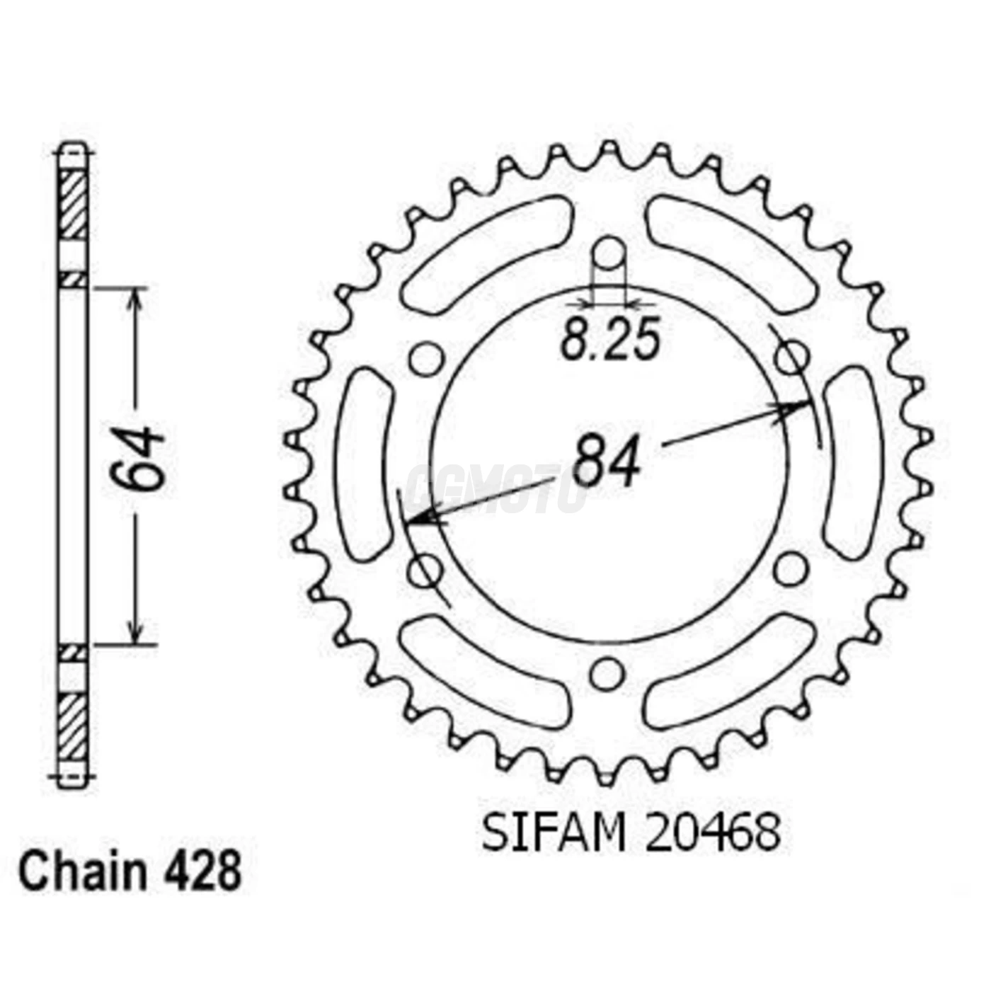 Kit chaine Suzuki Dr 125 S