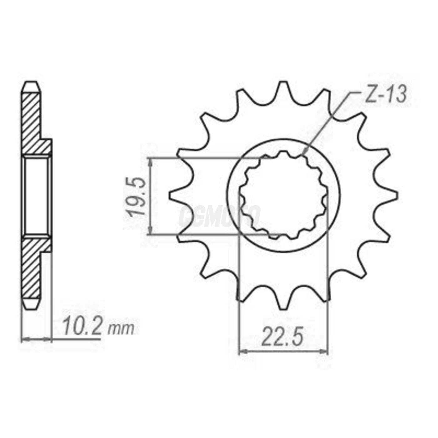 Kit chaine Suzuki 250 Rmx