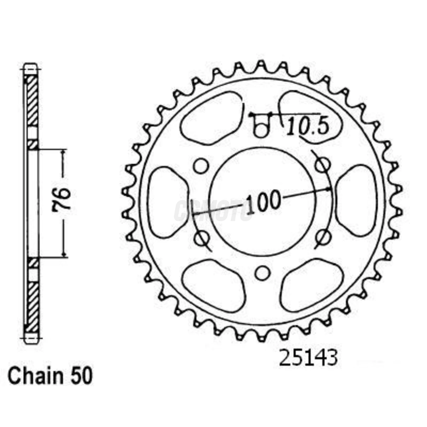 Kit chaine Suzuki Gsx 400 F