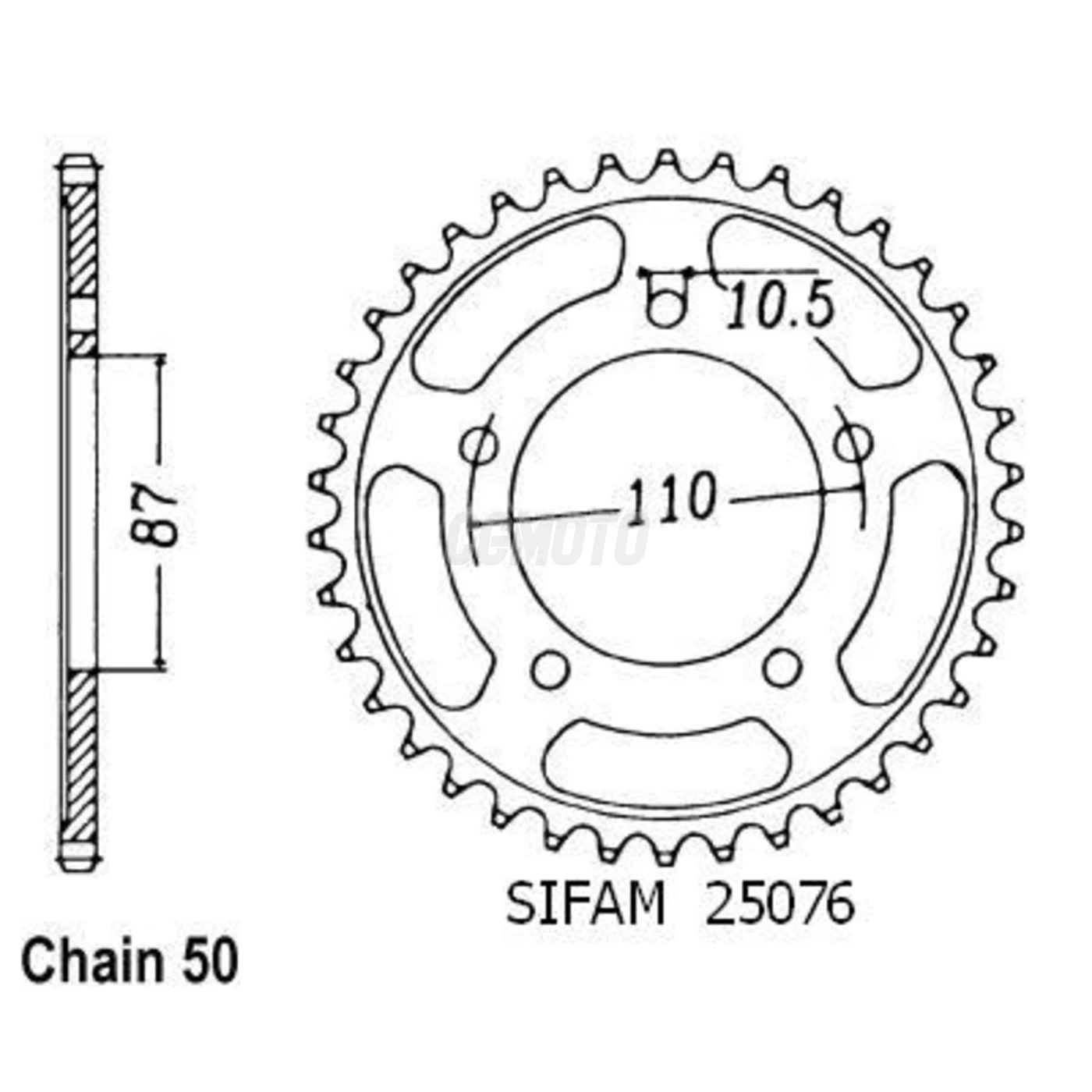 Kit chaine Suzuki Gsx 600 F