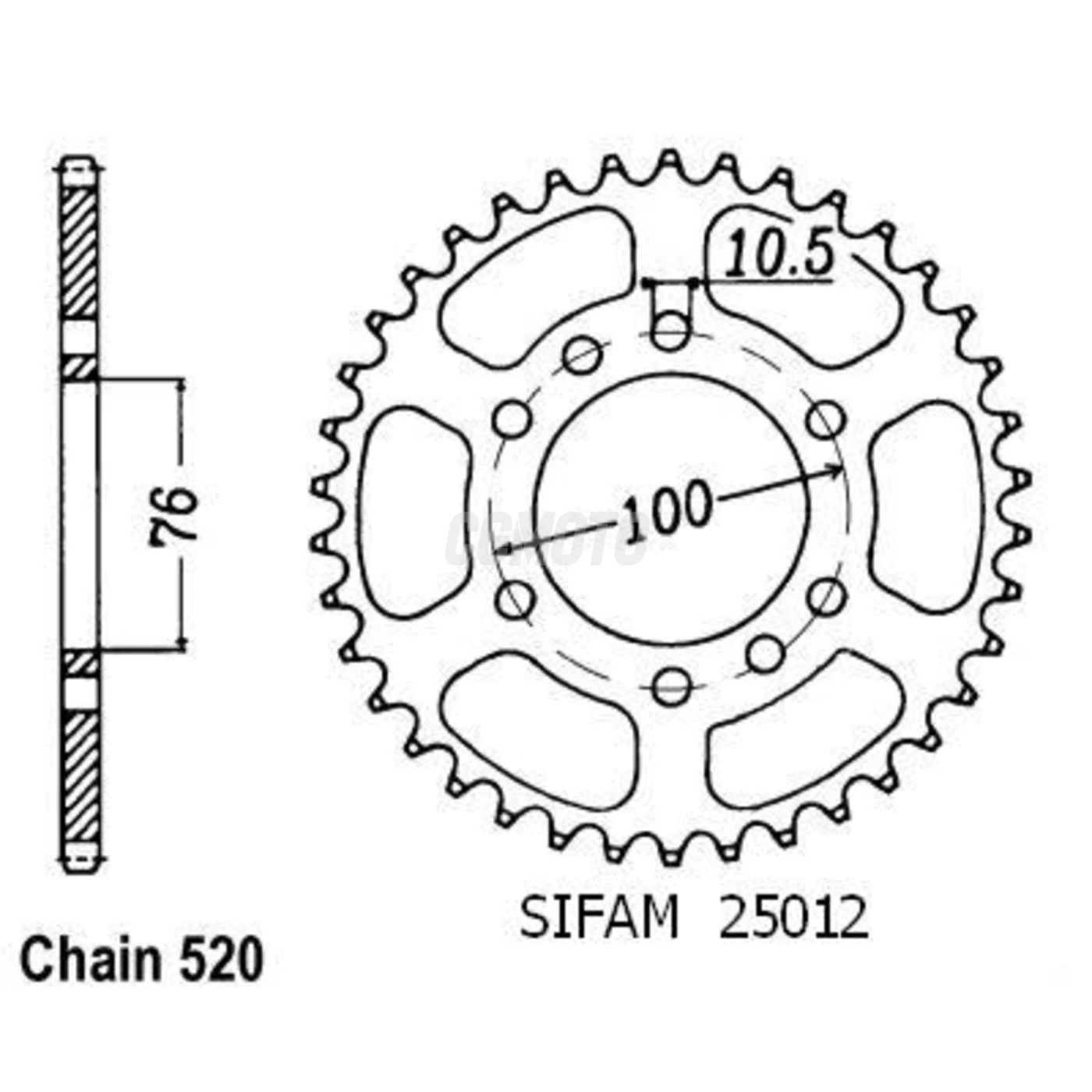 Kit chaine Suzuki Dr 750 S