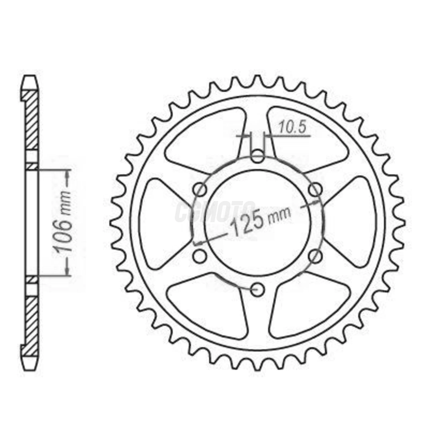 Kit chaine Triumph Daytona 675