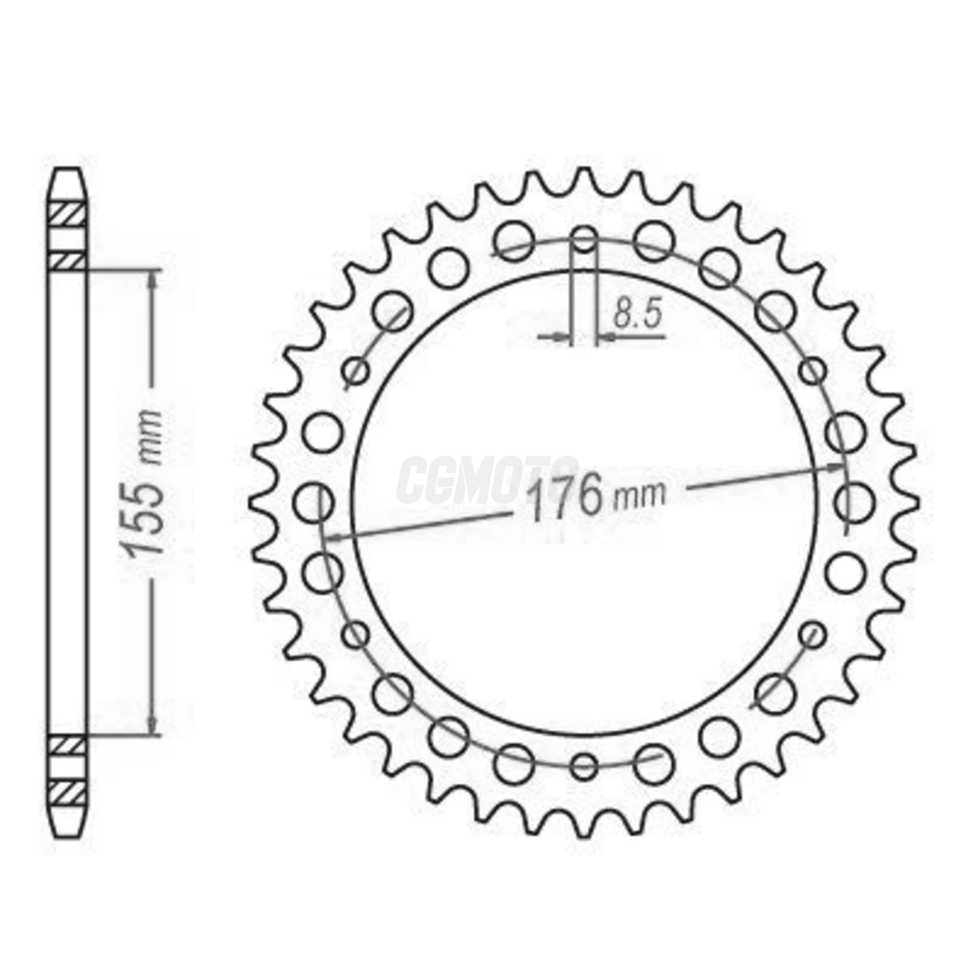 Kit chaine Triumph T595 Daytona 955