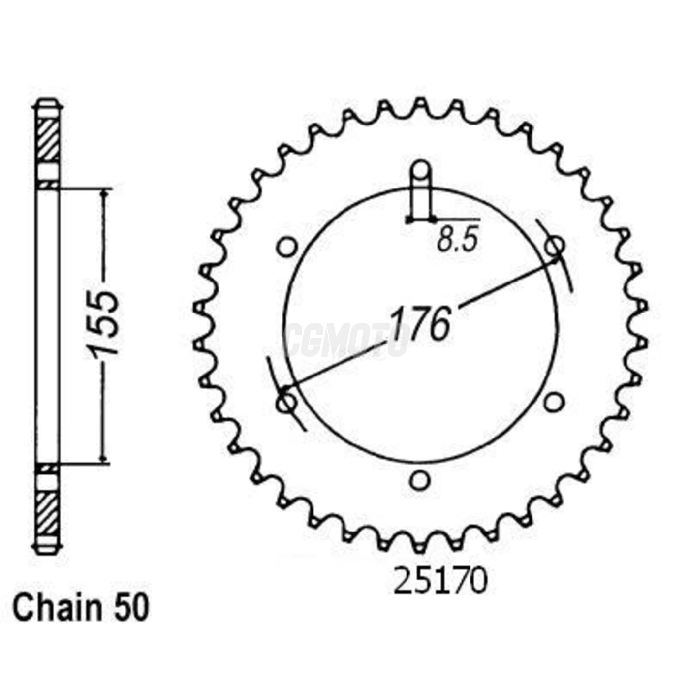 Kit chaine Triumph 1050 Sprint St