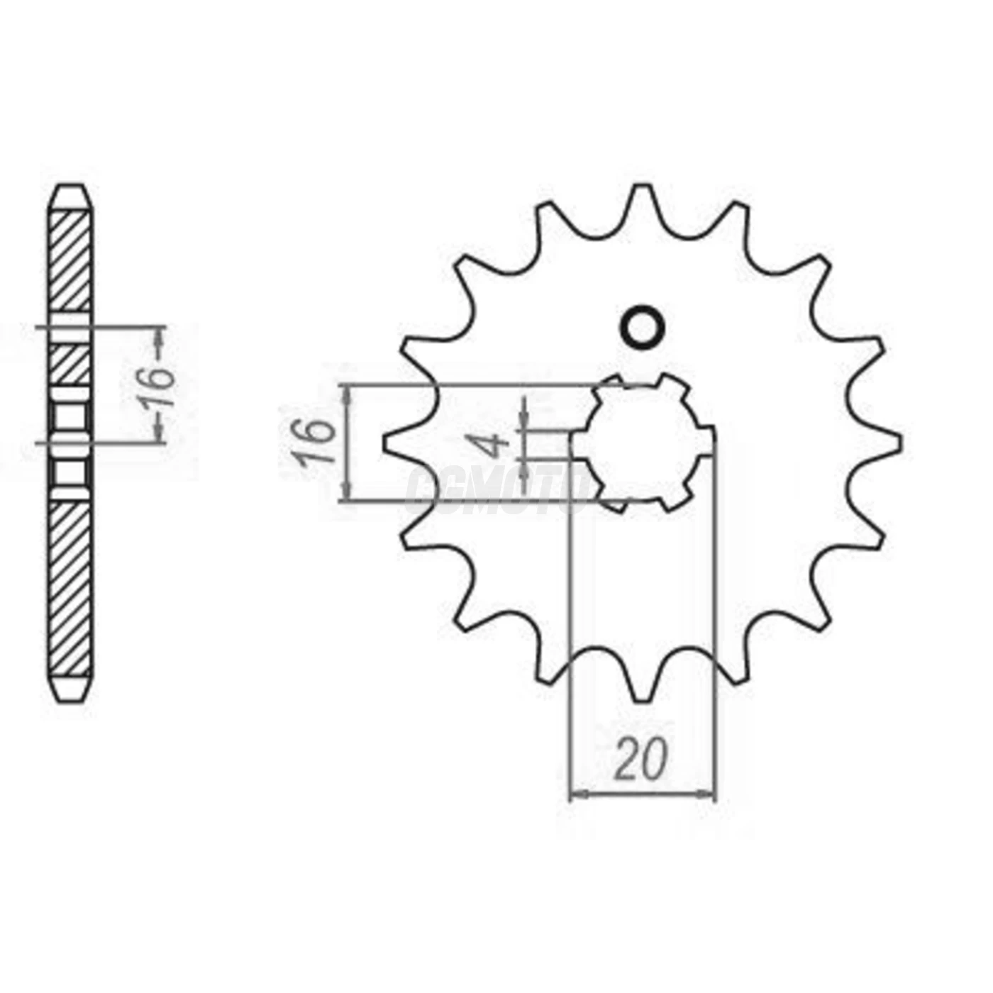 Kit Chaine Origine Yamaha Rt 100 1990-2000 14x48