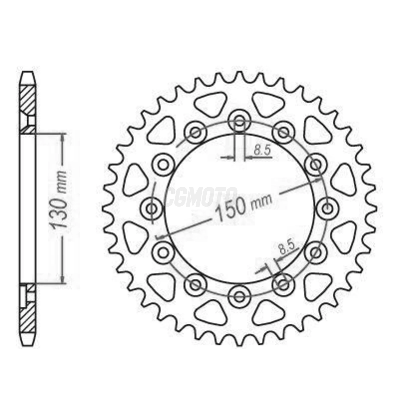 Kit chaine Yamaha Yz-f 250