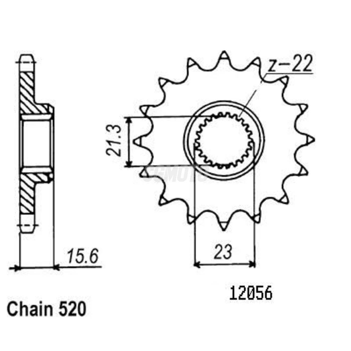 Kit chaine Yamaha Tte 600