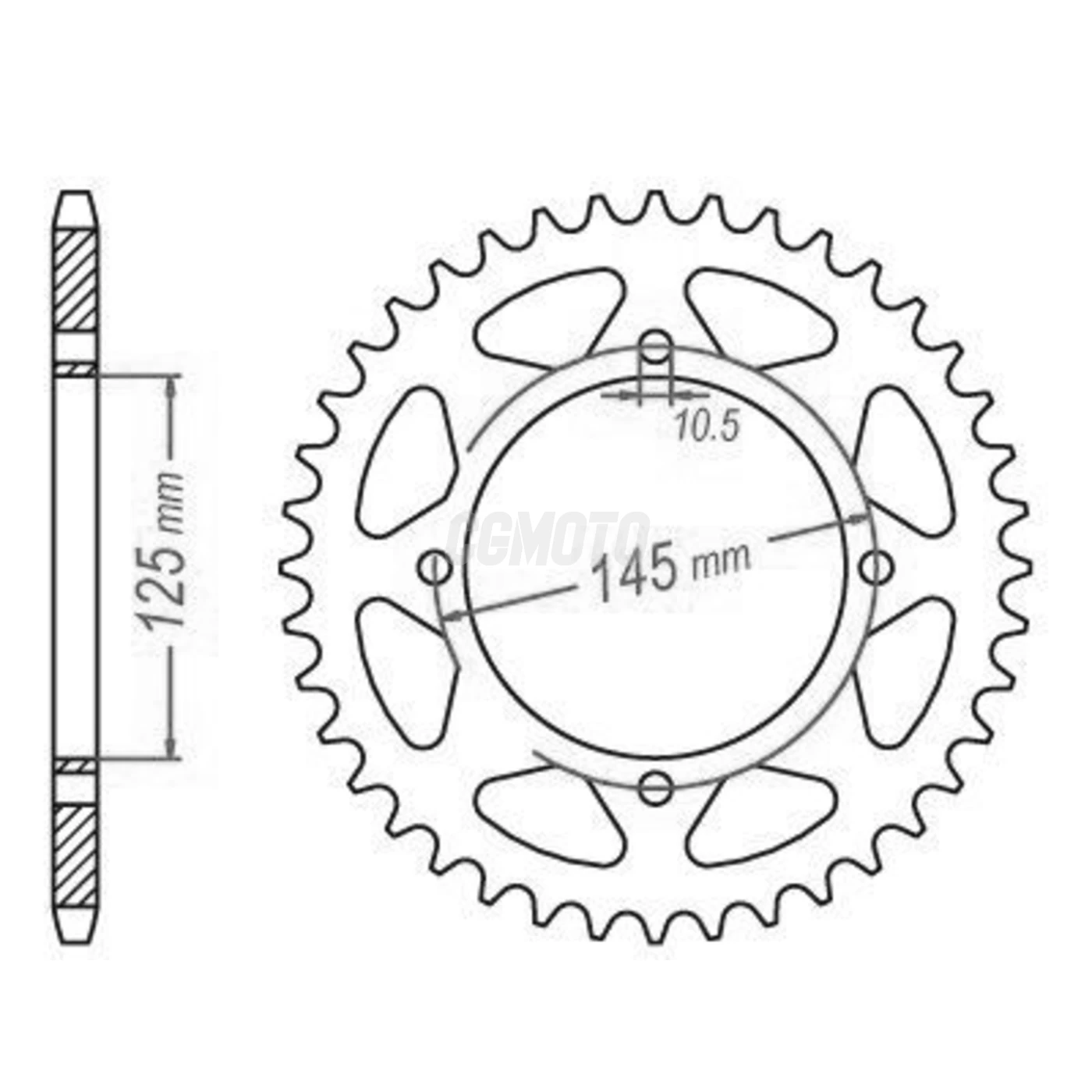 Kit chaine Yamaha Tt 600 Re