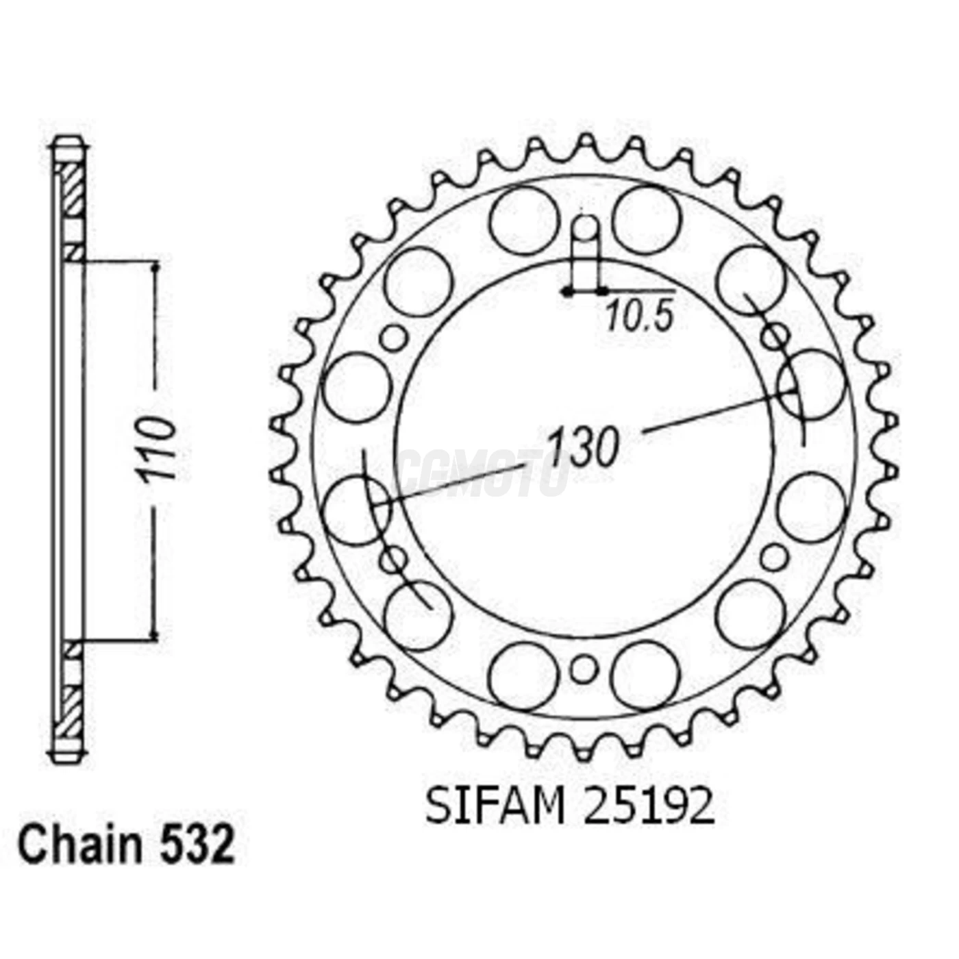 Kit chaine Yamaha Yzf 600 R6