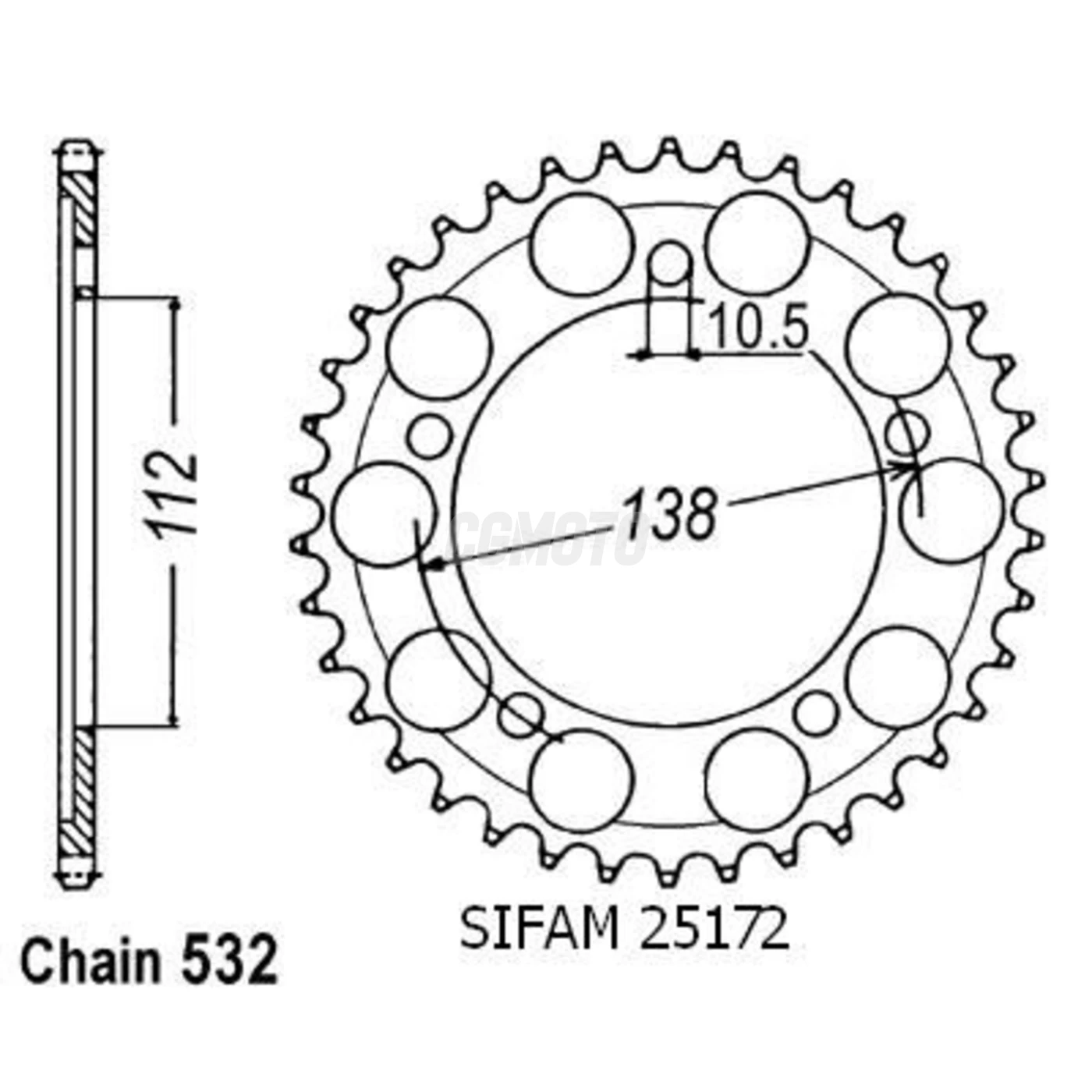 Kit chaine Yamaha Yzf 600 R6