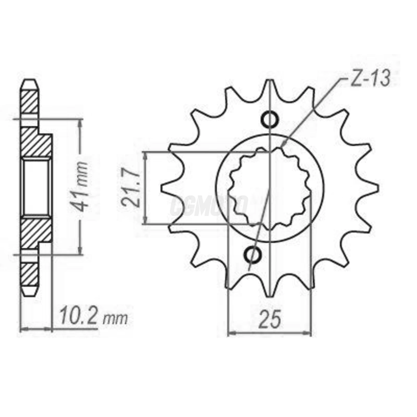 Kit chaine Yamaha Mt-03 660