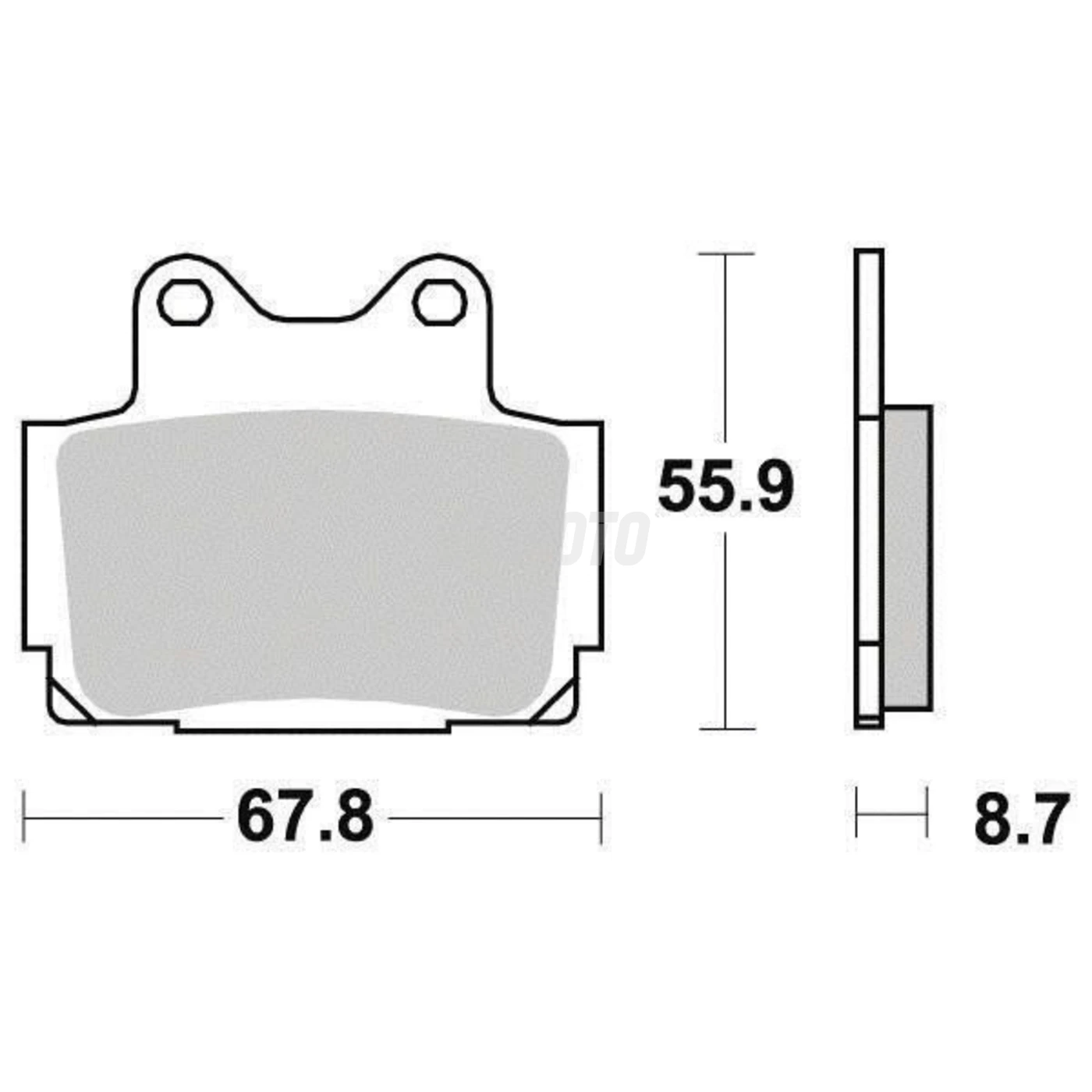 Plaquette de Frein Organique Eco-Friction Route