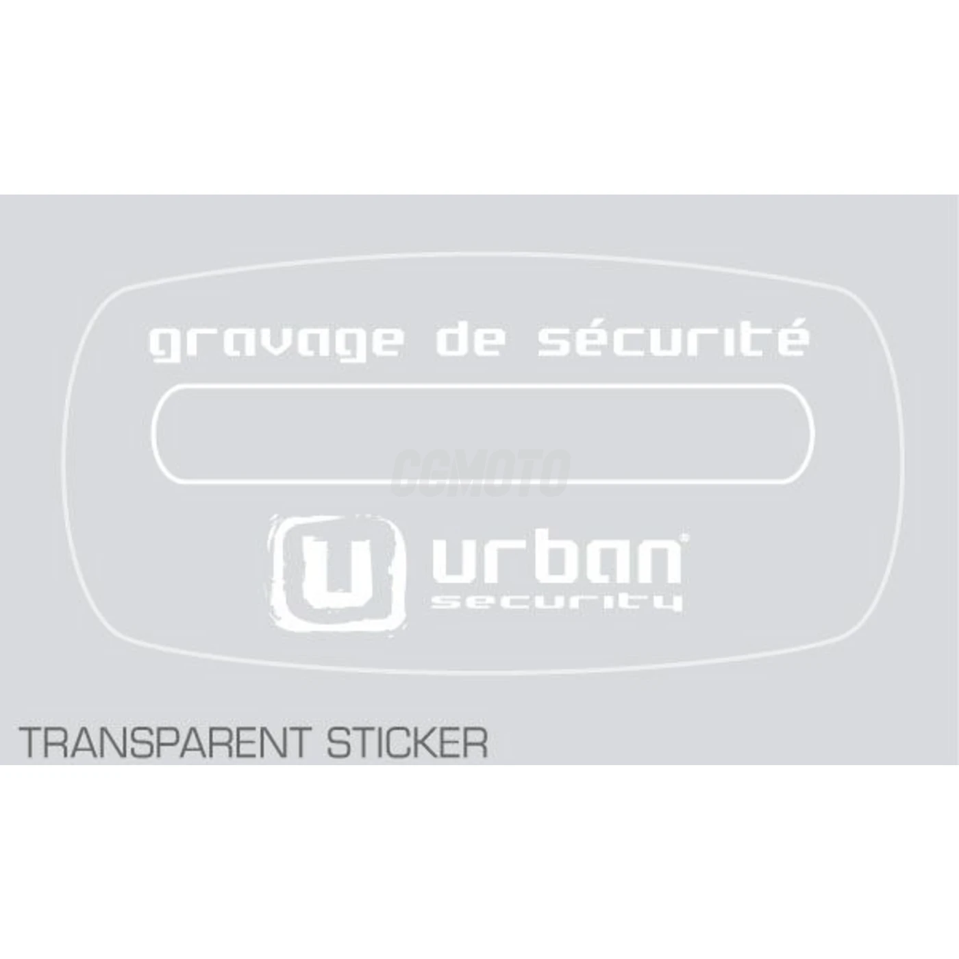 Sticker pour véhicule gravé