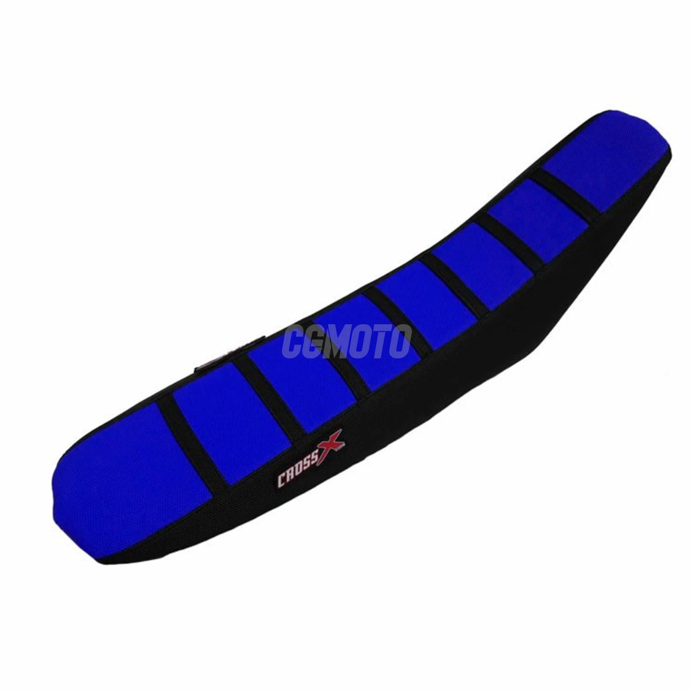 Housse de selle TM MX EN 125 250 300 99-02 2STROKE TOP BLUE- SIDE BLACK-STRIPES BLACK (M1009-3BLBB)