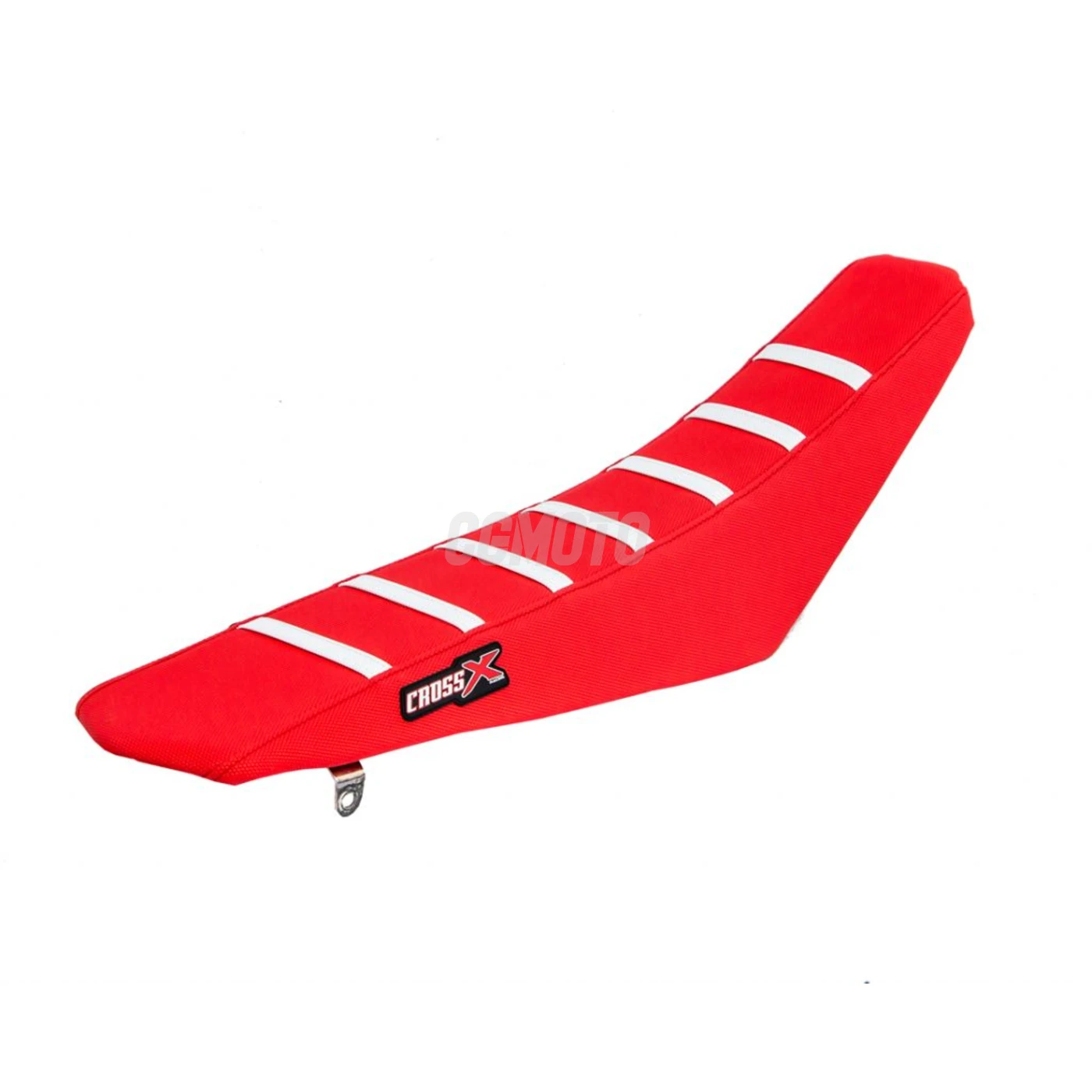 Housse de selle HONDA CRF 250 04-09 CRFX 250 04-16 CRF 450 05-08 CRFX 450 05-16 TOP RED- SIDE RED-STRIPES WHITE (M110-3RRW)