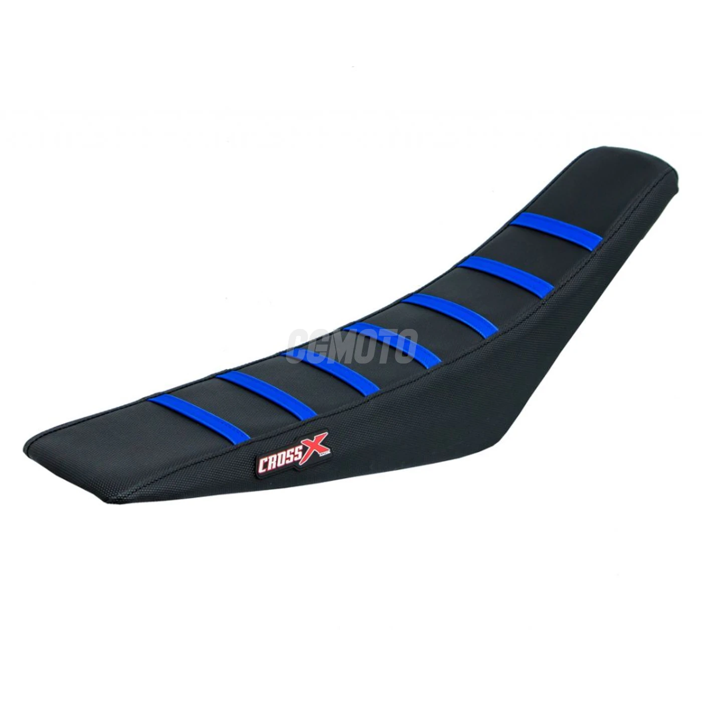 Housse de selle SHERCO SE-R SEF-R 2012 - 2016 TOP BLACK- SIDE BLACK-STRIPES BLUE (M1100-3BBBL)