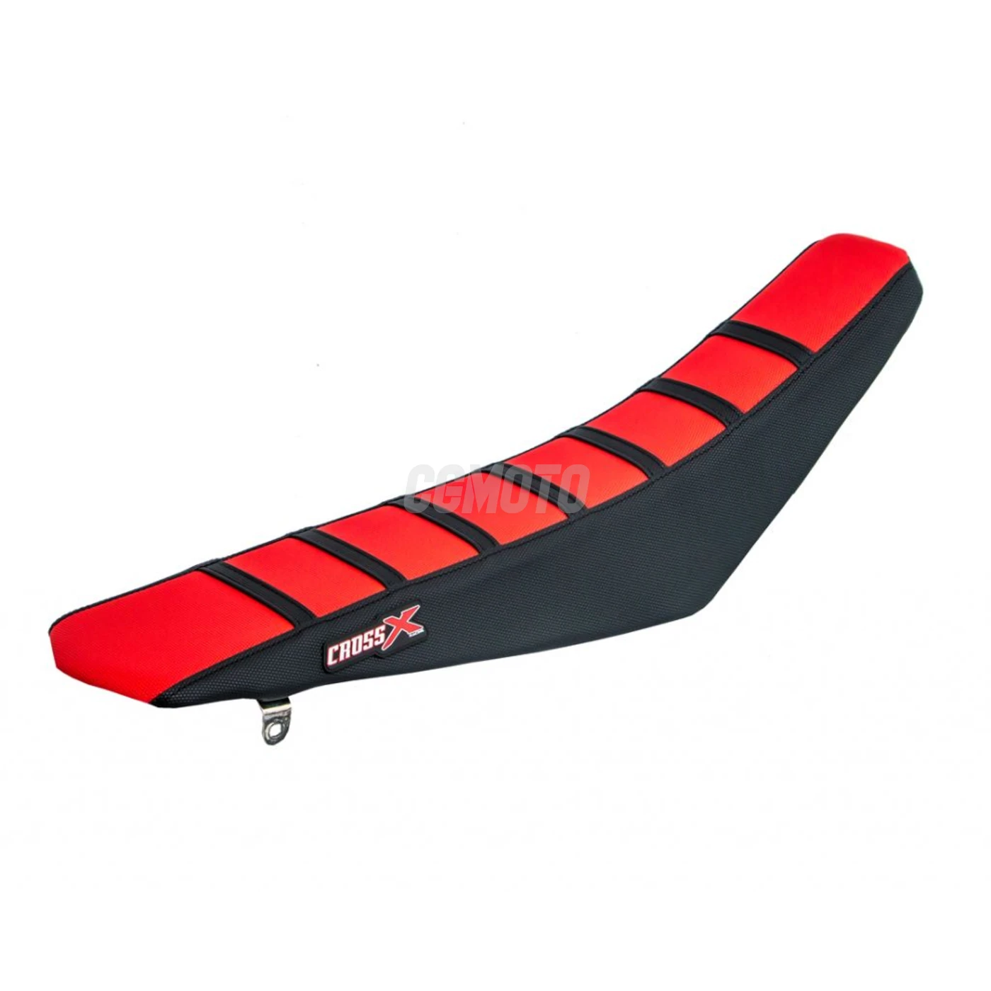 Housse de selle HONDA CRF 450 2002-2004 TOP RED- SIDE BLACK-STRIPES BLACK (M111-3RBB)