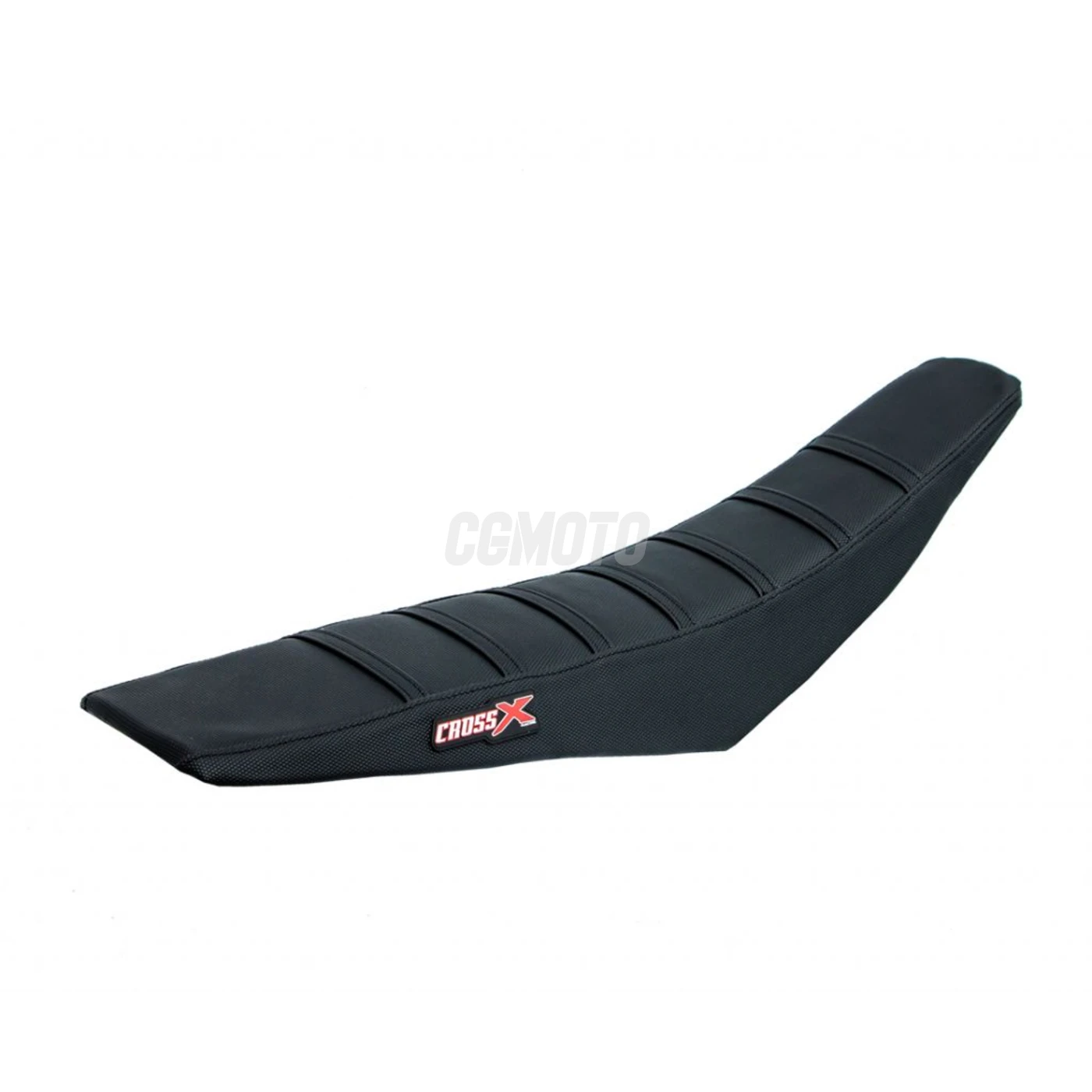 Housse de selle KAWASAKI KXF 250 2004-2005 TOP BLACK- SIDE BLACK-STRIPES BLACK (M210-3BBB)