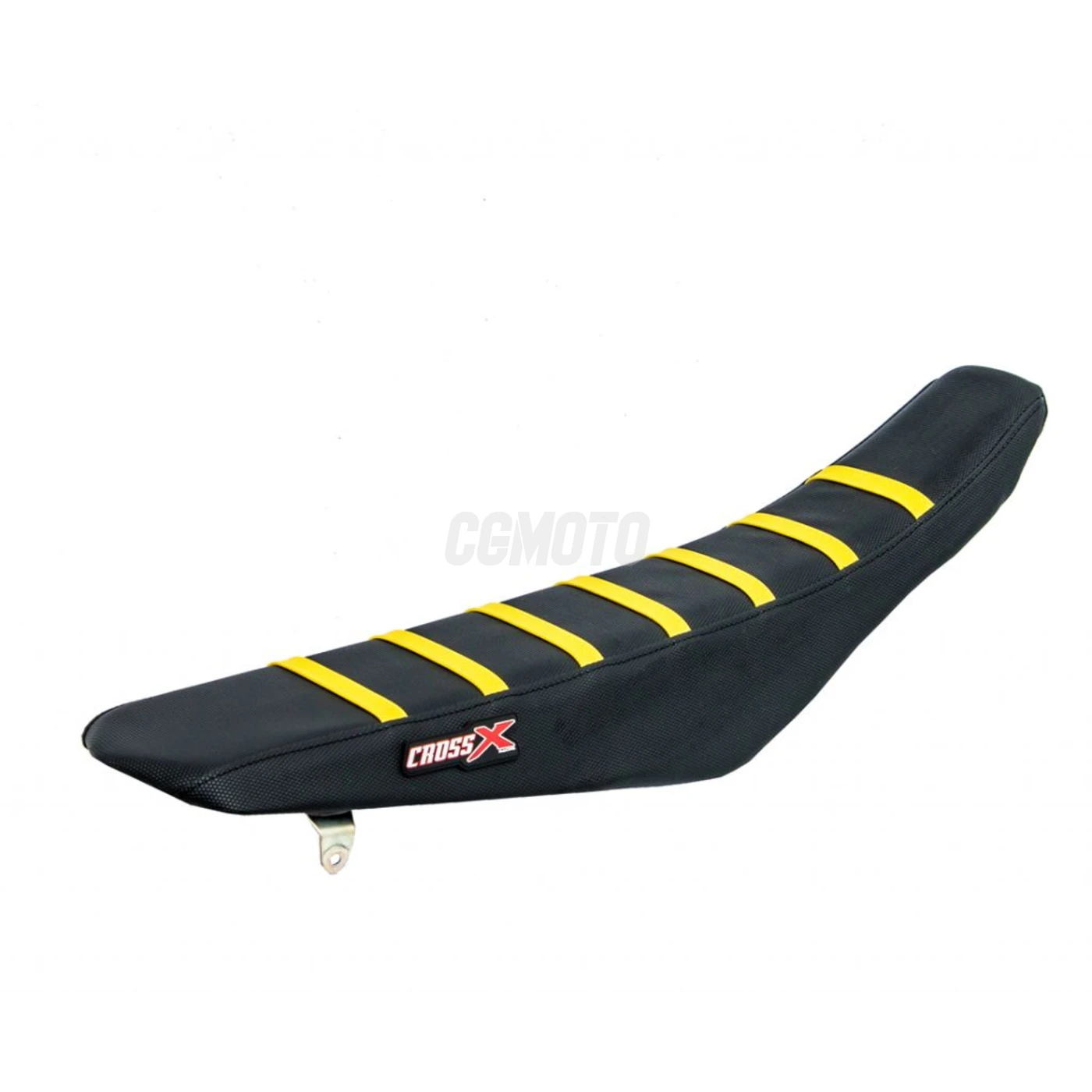 Housse de selle SUZUKI RM 125 96-00 RM 125 96-00 TOP BLACK- SIDE BLACK-STRIPES YELLOW (M309-3BBY)