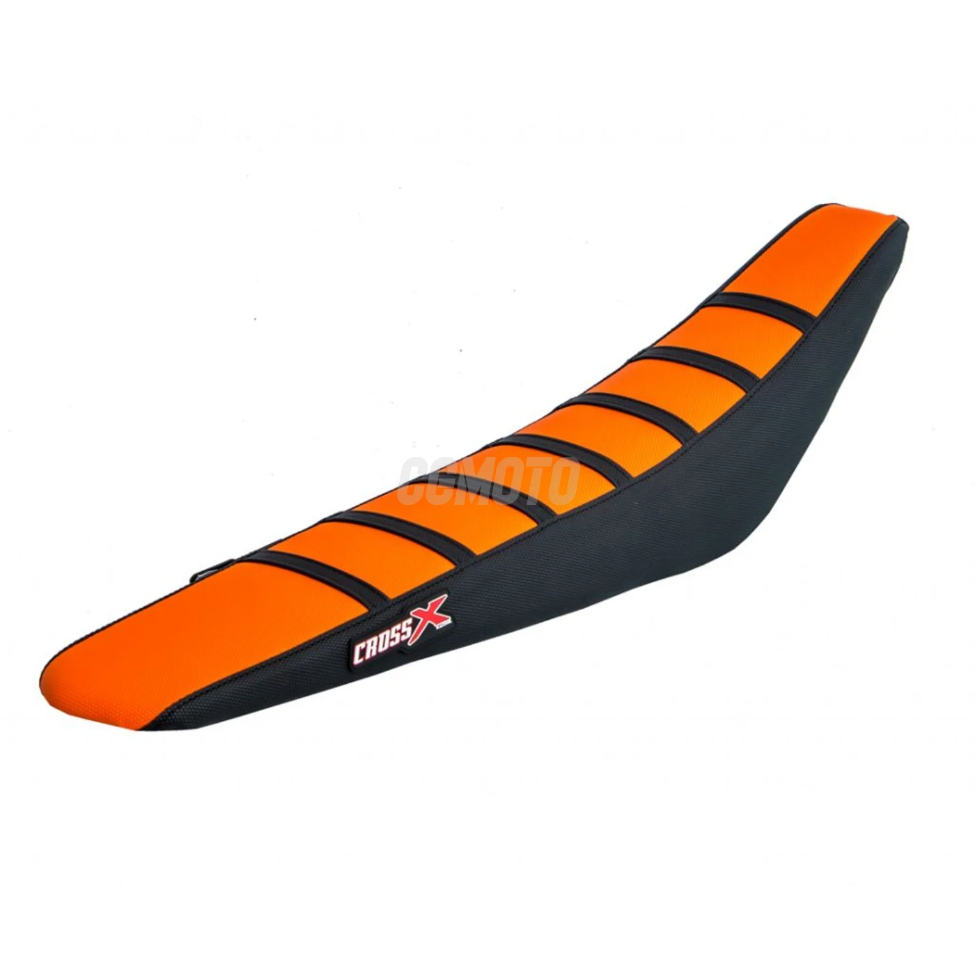 Housse de selle KTM SX -SXF 98-02 SX 125-250 01-02 EXC-XC 125-525 98-03 TOP ORANGE- SIDE BLACK-STRIPES BLACK (M510-3OBB)