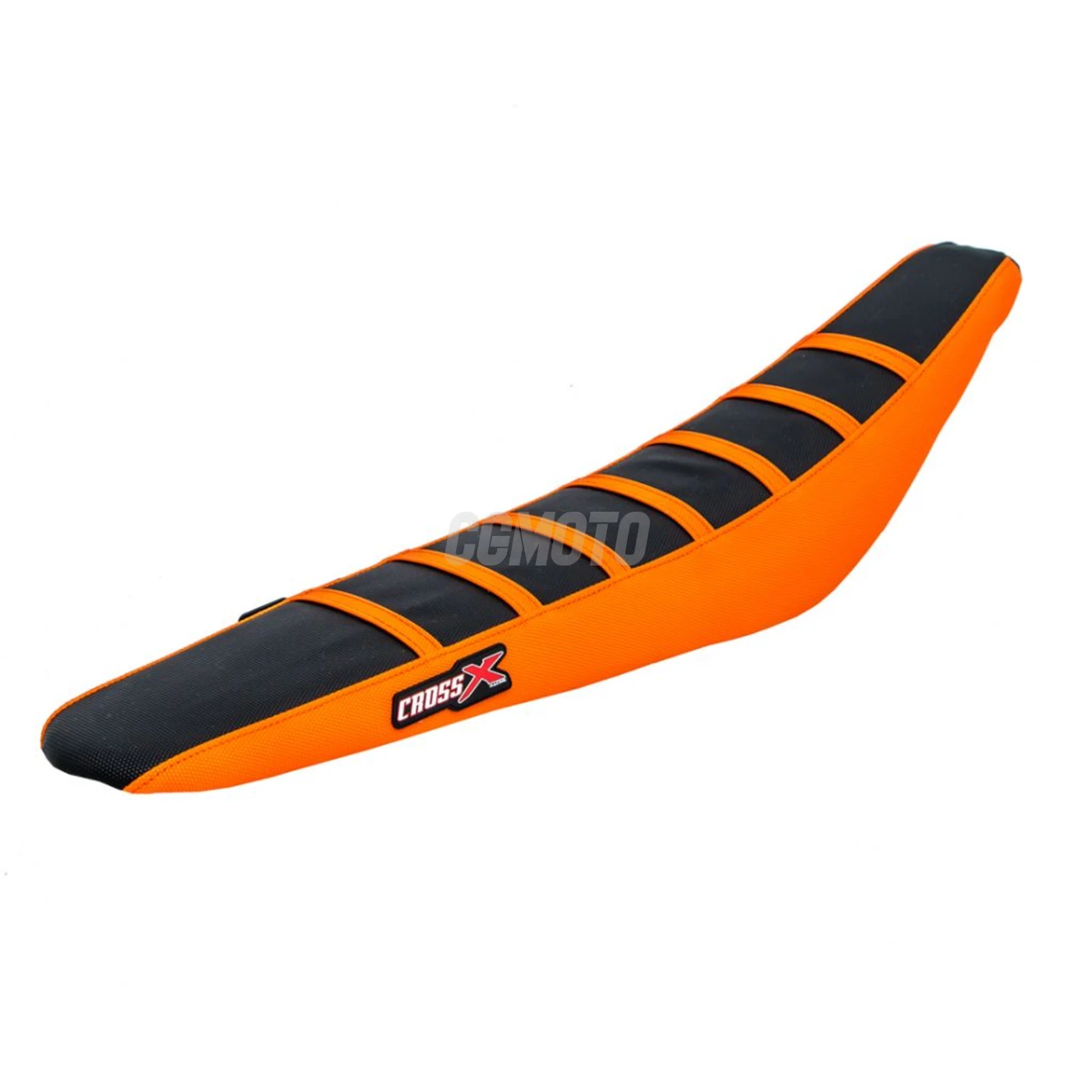 Housse de selle KTM SX 85 2002-2012 TOP BLACK- SIDE ORANGE-STRIPES ORANGE (M511-3BOO)