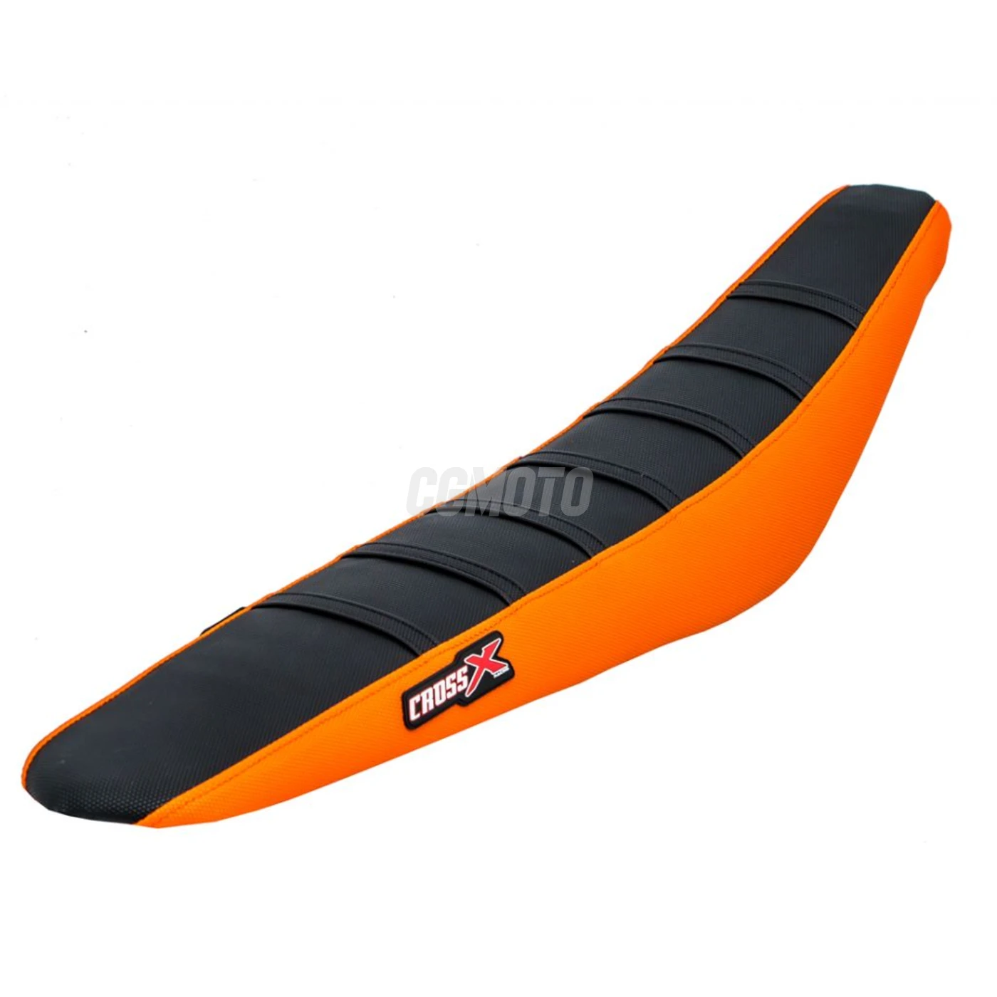 Housse de selle KTM SX 200 250 450 03,SX-SXF 125-525 03-06, EXC 04-07 TOP BLACK- SIDE ORANGE-STRIPES BLACK (M512-3BOB)