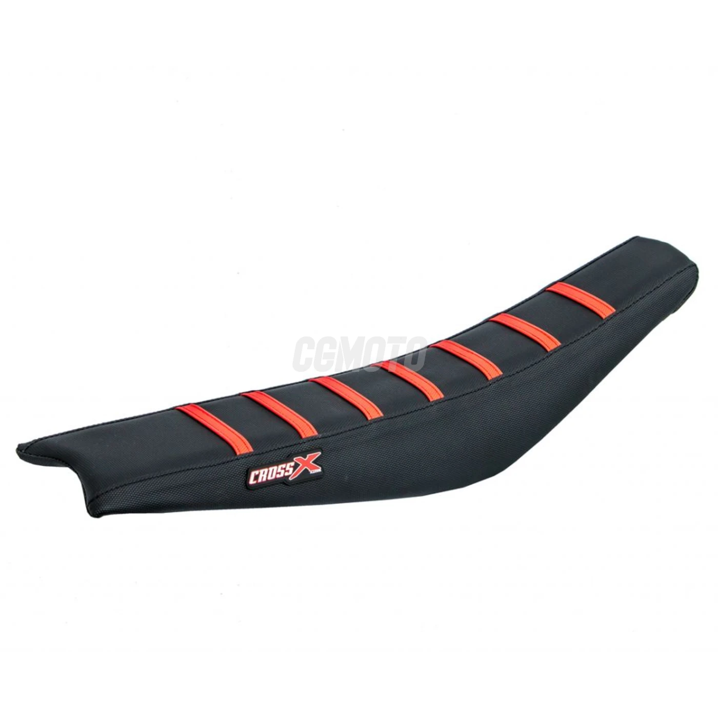 Housse de selle GASGAS EC-ECF 2018 - 2020 TOP BLACK- SIDE BLACK-STRIPES RED (M812-3BBR)