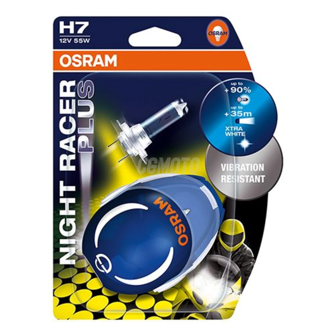 Ampoule H7 Night Racer 110 - 12V 55W Px26d Xtra White