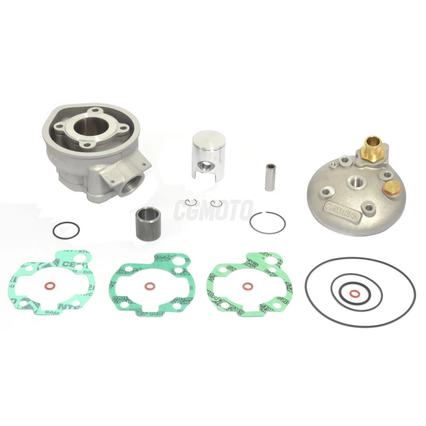 Kit Cylindre 50cc Alu - Ø40 Aprilia - HM Avec Culasse - Moteurs Minarelli AM3/AM4/AM5/AM6