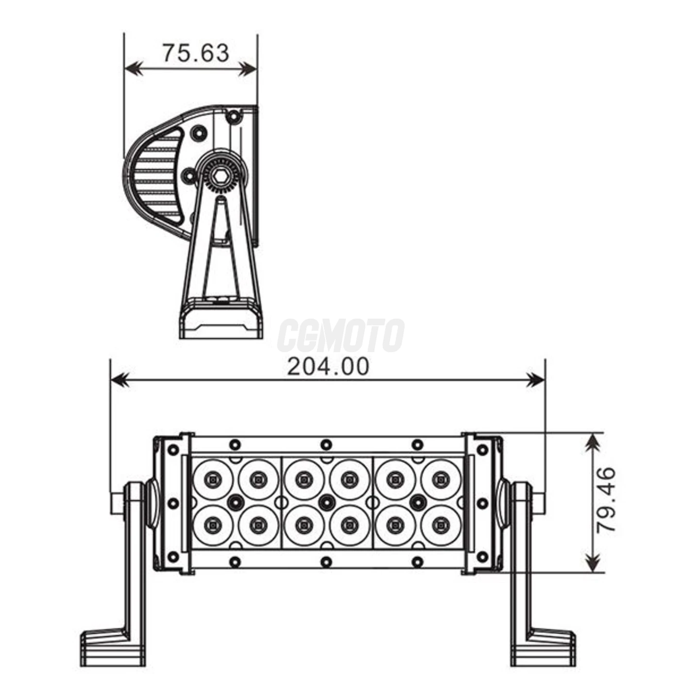 Projecteur 12 LED Quad 36 W