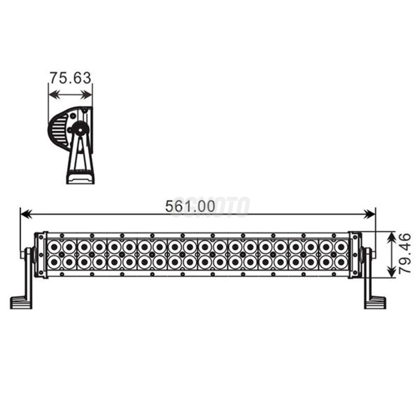 Projecteur 40 LED Quad 120w