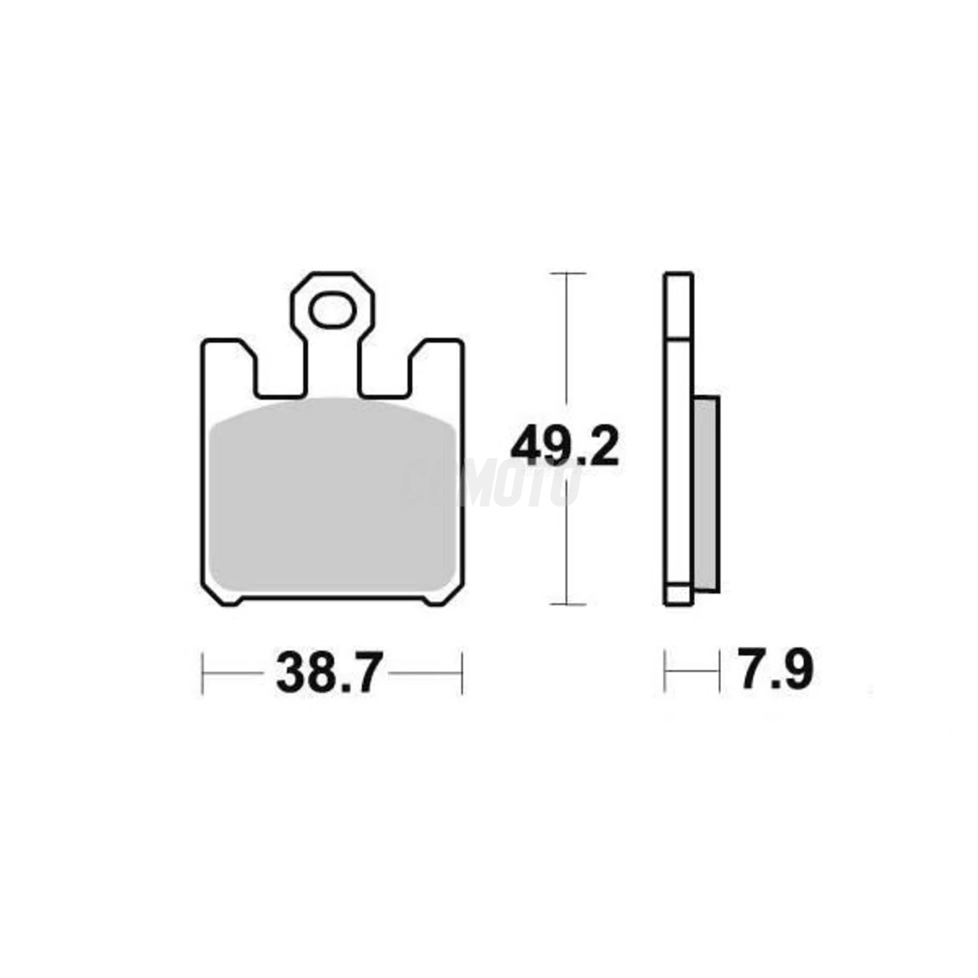 Plaquette de frein Sifam Métal Fritté haute performance norme KBA/ABE - POUR 1 ETRIER PRENDRE 1 BOITE