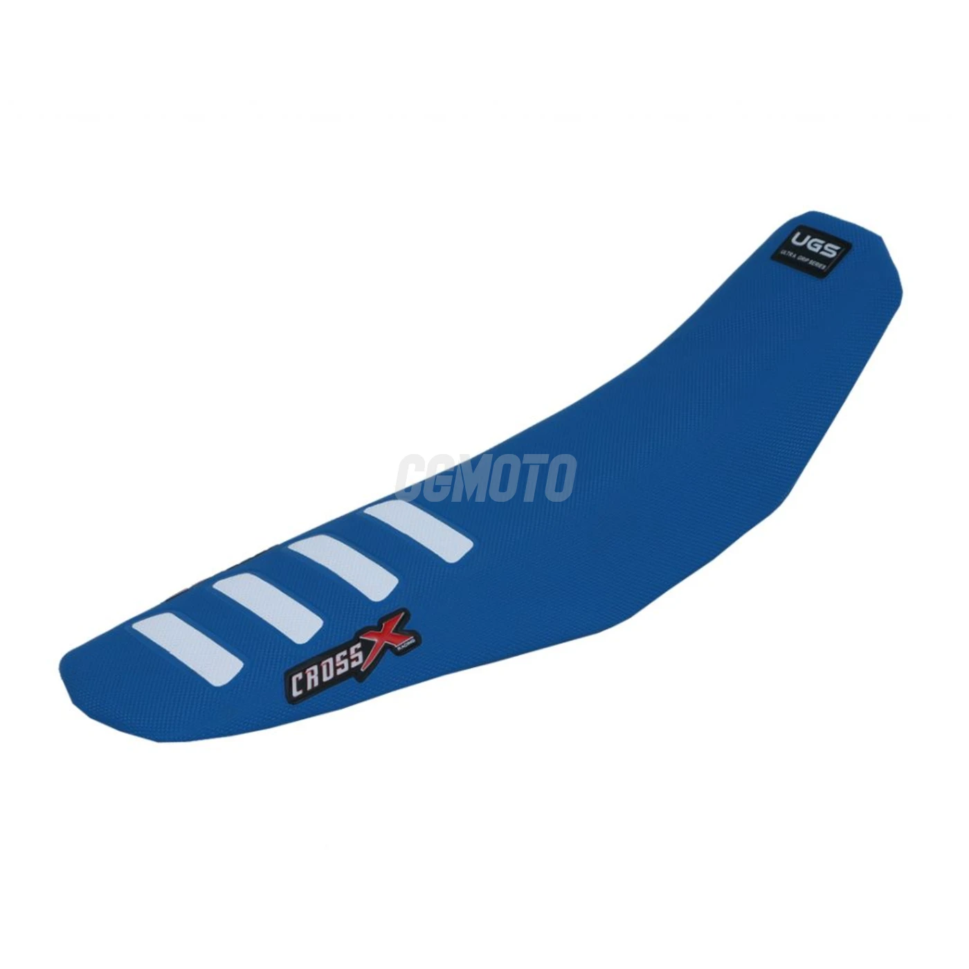 Housse de selle TM MX-EN 125 250 450 530 2008-2014 UGS COLOR WAVE BLUE-WHITE (UFM1011-2BLW)