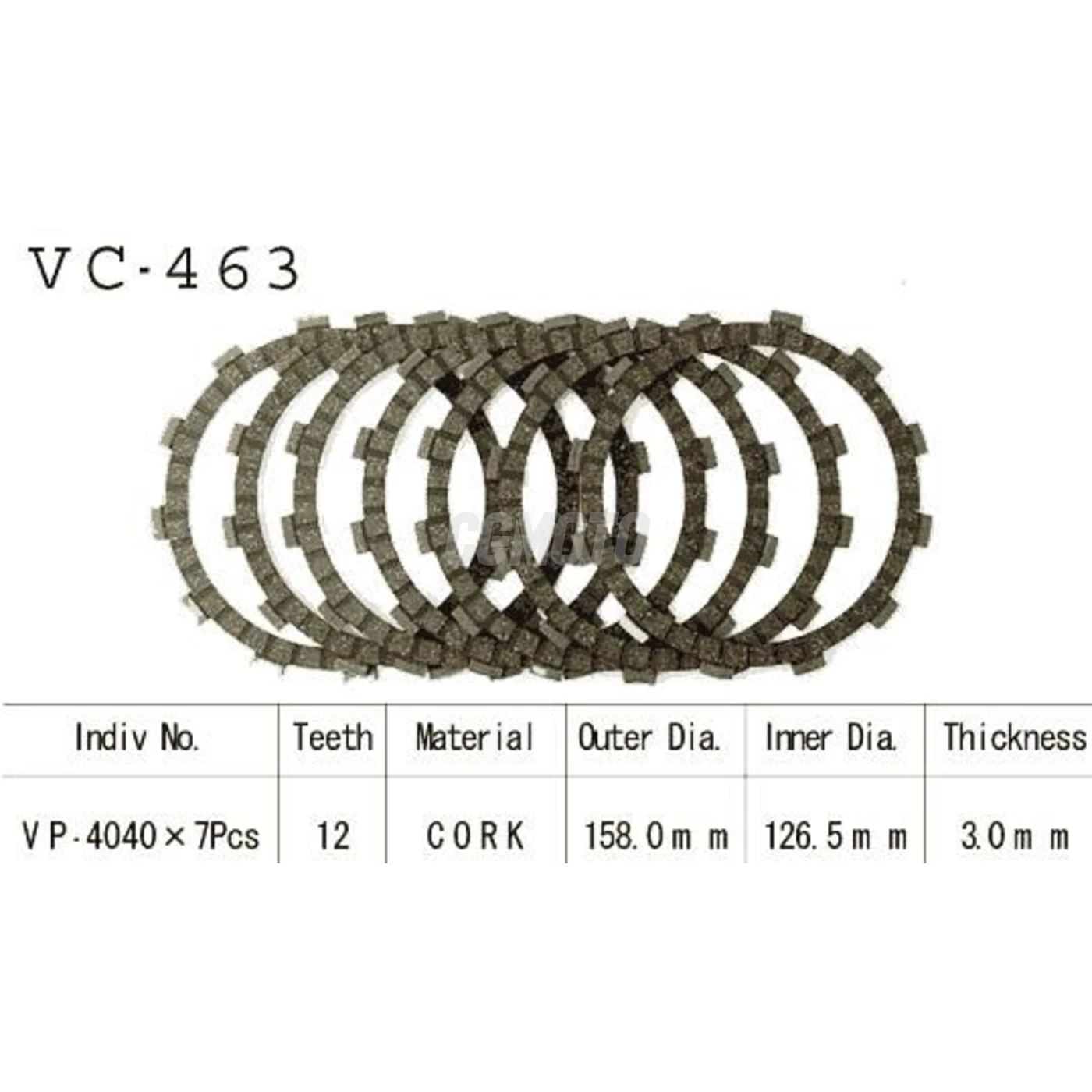 Kit Disques d'Embrayage Garnis Zx-6r Ninja 1990/1996