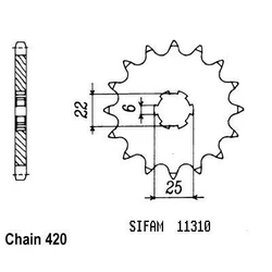 Pignon Mtx 50 83-85