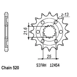 Pignon Kawasaki Kx-f 450 06-