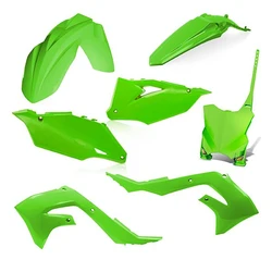 Kit plastique 5 elements KAWASAKI KXF450 19-21 - Vert Standard