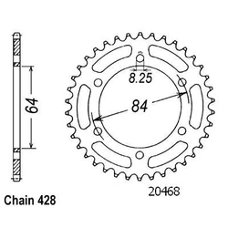 Couronne Ts 125 Er 78-85