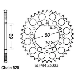 Couronne Sr 250 Se 80-83