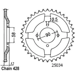 Couronne Nx 125 Italie 89-98