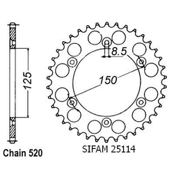 Couronne Ktm Alu