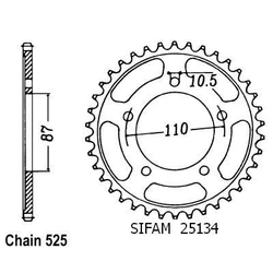 Couronne Suzuki Sv 650 S 99-01