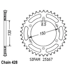 Couronne Xlr 125 R 97-98