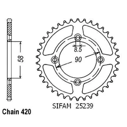 Couronne Honda Xr/Crf 50