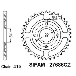 Couronne Yam Tzr50 / Power 98