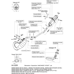 X-FIGHT DERBI DRD/SENDA 50/GILERA RCR/SMT 50 FULL SYSTEM