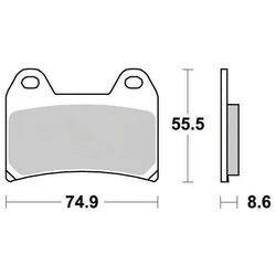 Plaquette de frein Organique Eco-Friction Route