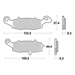 Plaquette de frein Organique Eco-Friction Route