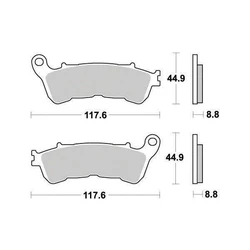 Plaquette de frein Métal Fritté Sinter Grip Maxi Scooter