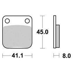 Plaquette de frein Organique Eco-Friction Route